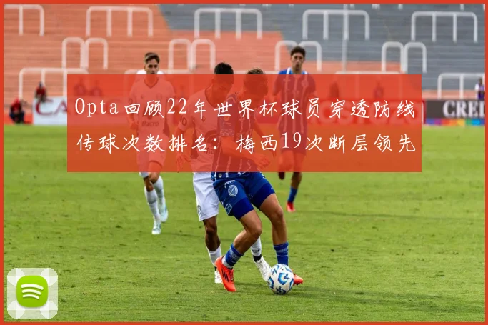 Opta回顾22年世界杯球员穿透防线传球次数排名：梅西19次断层领先